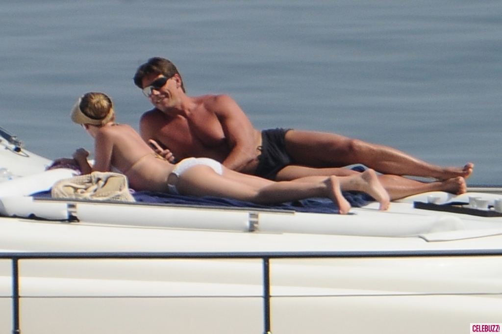 Scarlett Johansson - Bikini candids on a yacht in Taormina - Italy